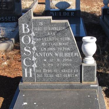 BOSCH Anton Wilhelm 1956-1988