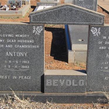 BEVOLO Antony 1913-1982 &amp; Helen 1914-1983