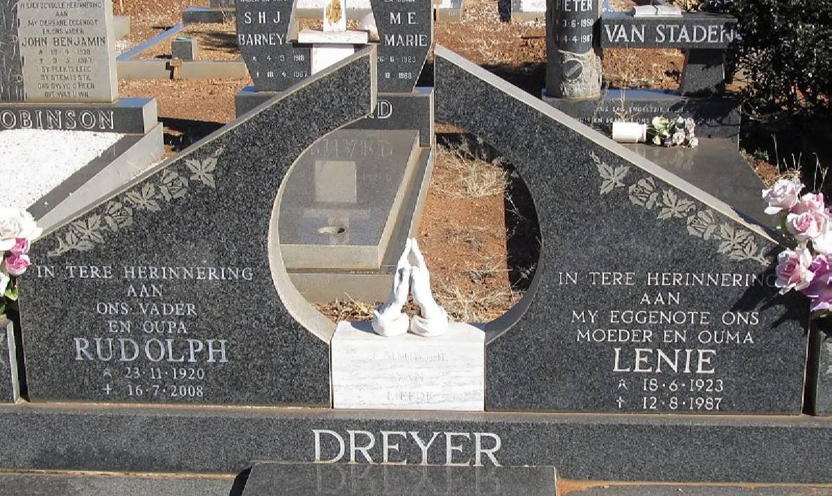 DREYER Rudolph 1920-2008 &amp; Lenie 1923-1987