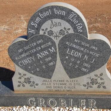 GROBLER Cindy Ann M. 1981-1987 :: GROBLER Leon N.J. 1982-1987