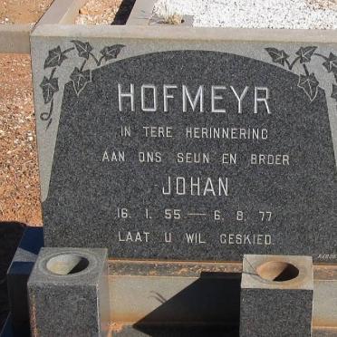 HOFMEYR Johan 1955-1977