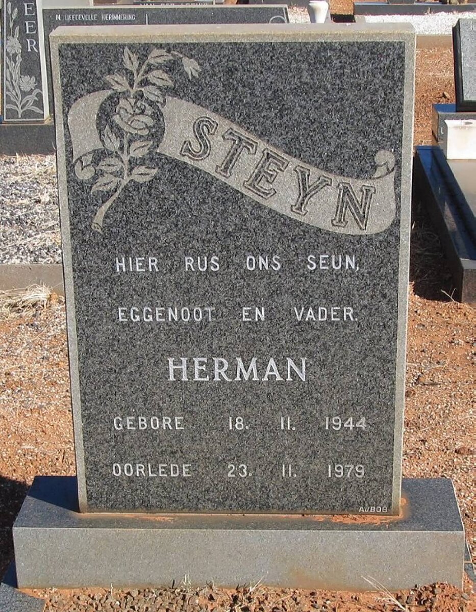 STEYN Herman 1944-1979