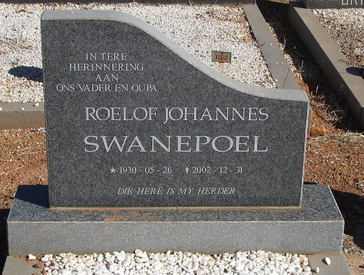 SWANEPOEL Roeloff Johannes 1930-2002