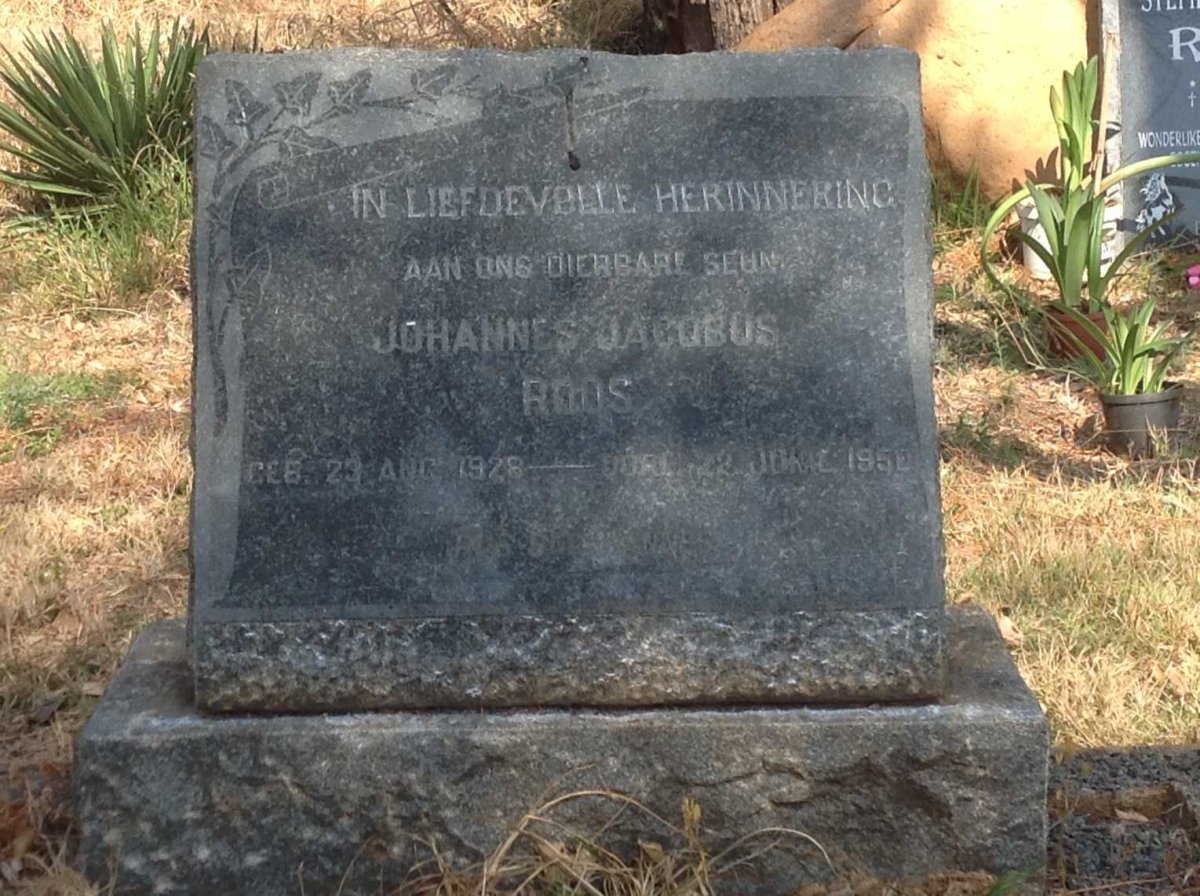 ROOS Johannes Jacobus 1928-1950