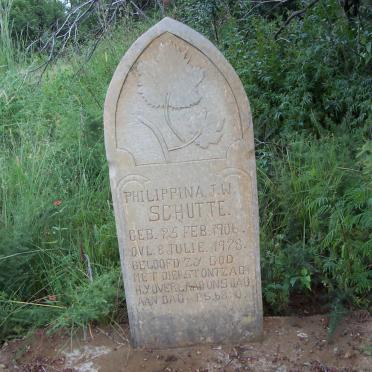 SCHUTTE Philippina J.W. 1906-1928