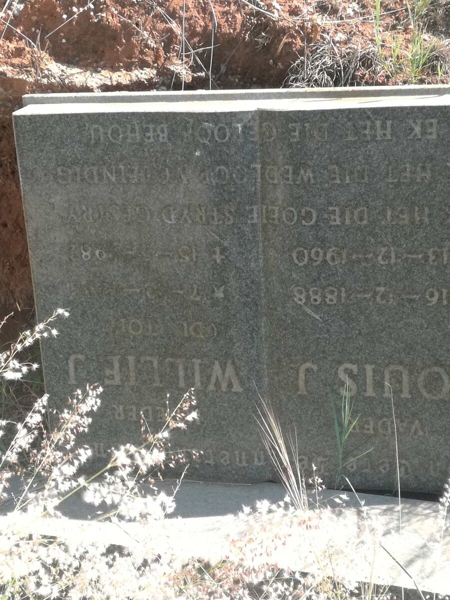 KOK Louis J. 1888-1960 &amp; Willie J. DU TOIT -1982