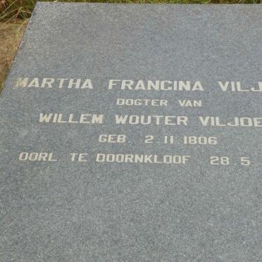 VILJOEN Martha Francina 1806-1879