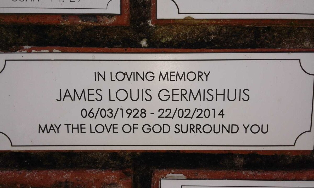 GERMISHUIS James Louis 1928-2014