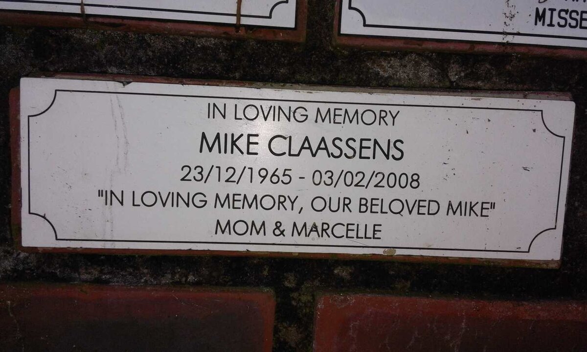 CLAASSENS Mike 1965-2008