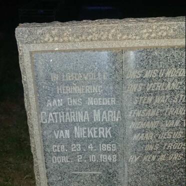 NIEKERK Catharina Maria, van 1869-1948