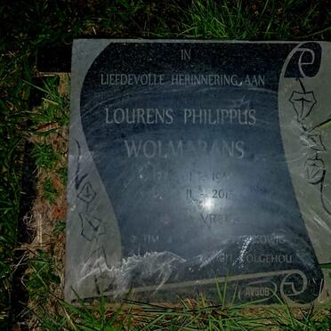 WOLMARANS Lourens Philippus 19?-2015