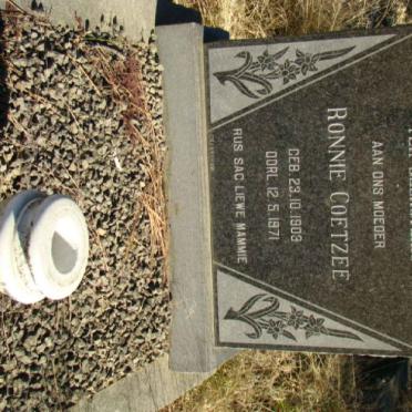 COETZEE Ronnie 1903-1971