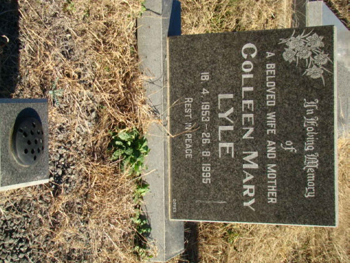 LYLE Colleen Mary 1953-1995