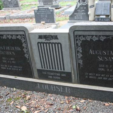 LOUBSER Theunis Frederik Jacobus 1897-1967 &amp; Augusta Maria Susanna 1895-1967