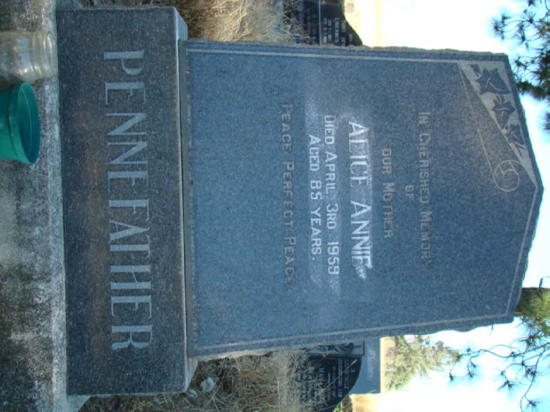 PENNEFATHER Alice Annie -1959