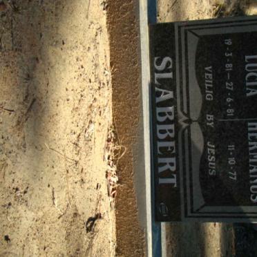 SLABBERT Dirk Hermanus 1977 :: SLABBERT Marisa Lucia 1?81-1?81