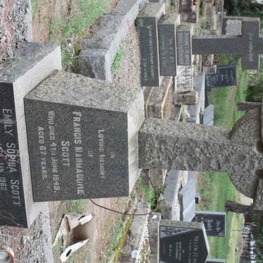 SCOTT Francis Marmaduke -1949 &amp; Emily Sophia -1962