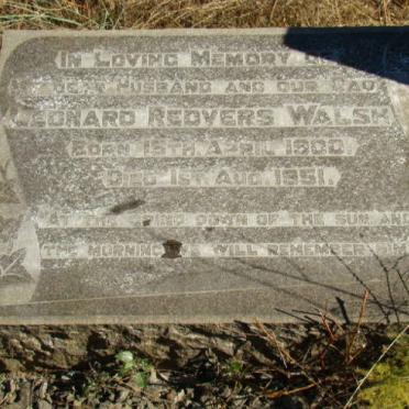 WALSH Leonard Redvers 1900-1951