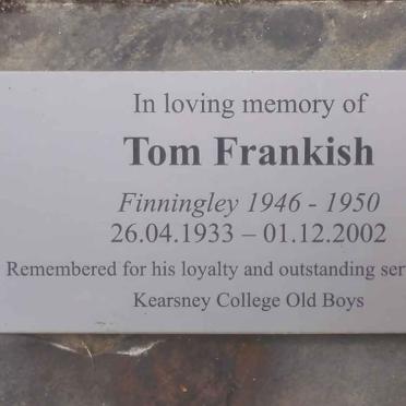 FRANKISH Tom 1933-2002