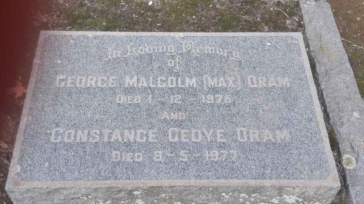 ORAM George Malcolm -1975 &amp; Constance Cedye -1977