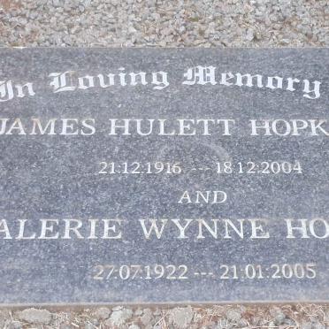 HOPKINS James Hulett 1916-2004 &amp; Valerie Wynne 1922-2005