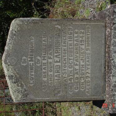 EARNSHAW Richard 1869-1942