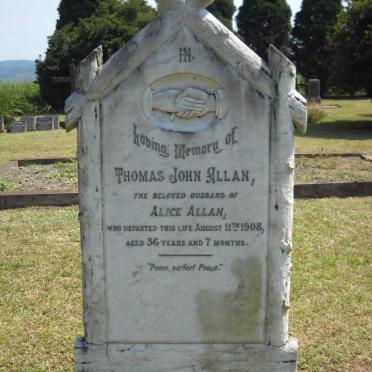 ALLAN Thomas John -1908