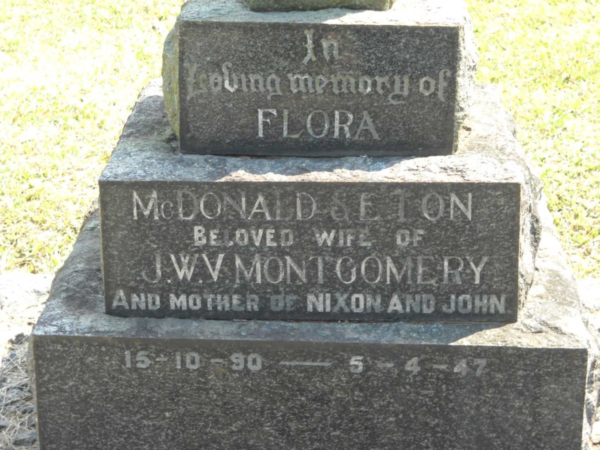 MONTGOMERY Flora McDonald Seton 1890-1947