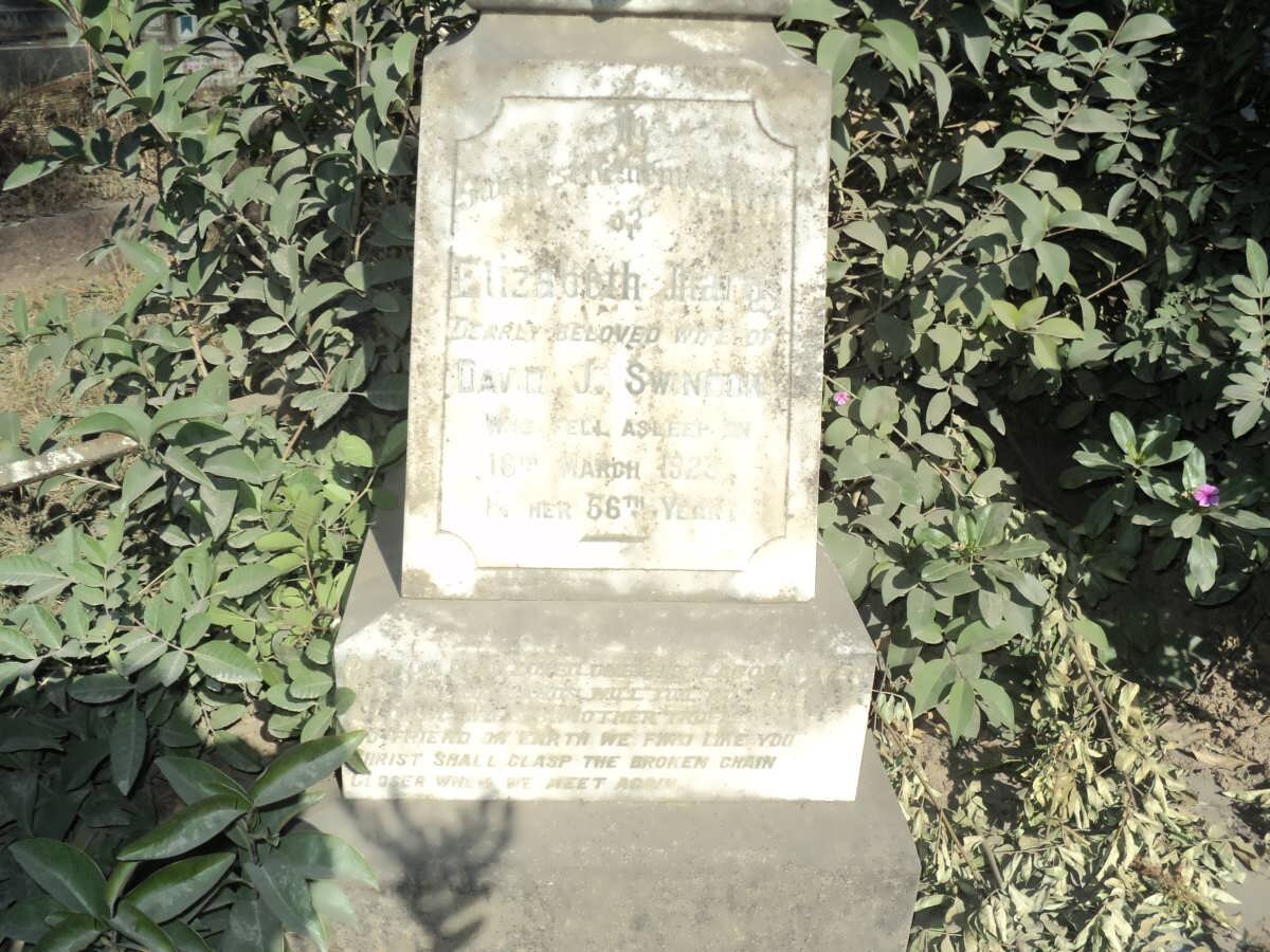 SWINDON Elizabeth ? -192?