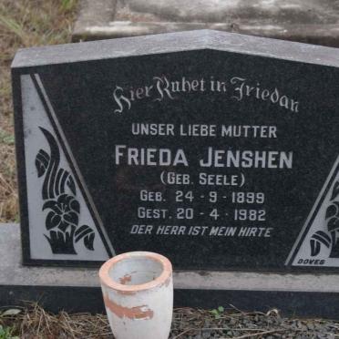 JENSHEN Frieda nee SEELE 1899-1982
