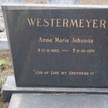 WESTERMEYER Anna Maria Johanna 1902-1970