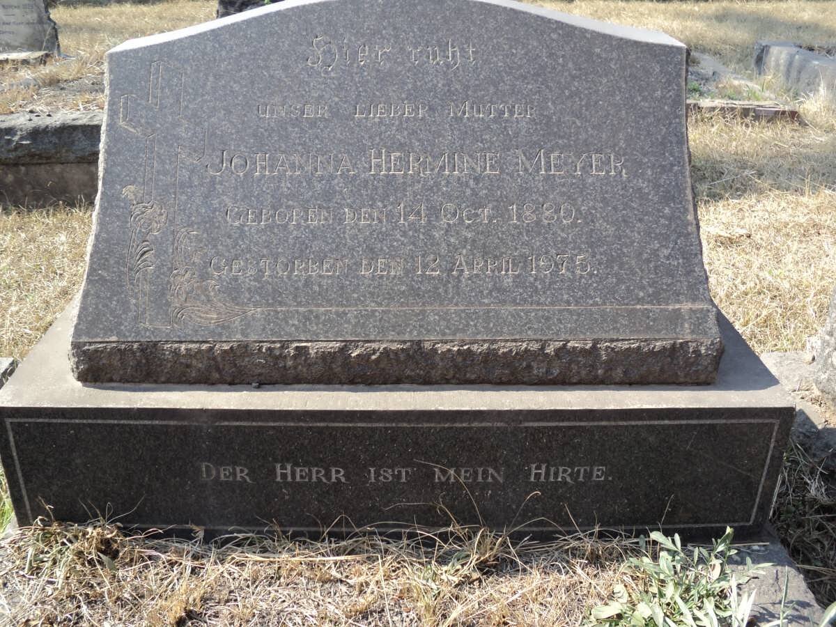 MEYER Johanna Hermine 1880-1975
