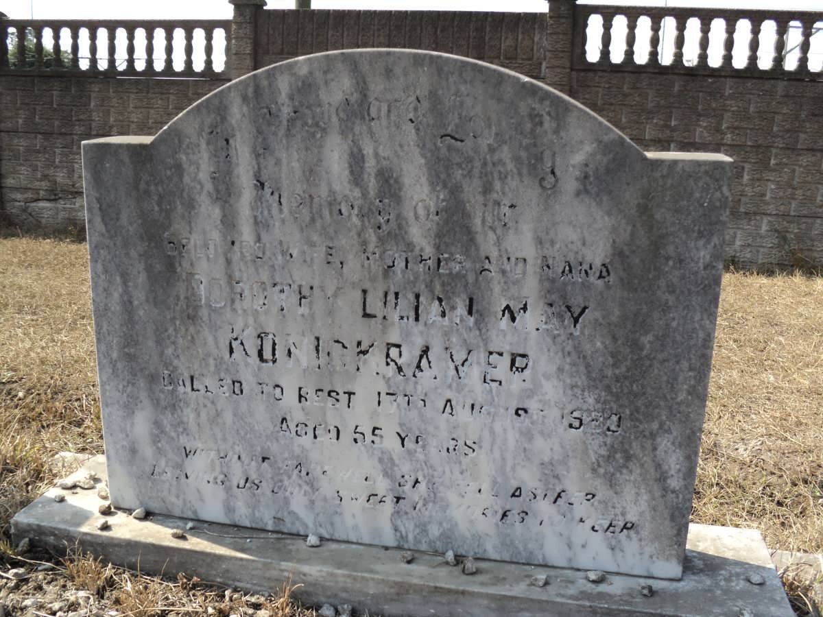 KONIGKRAMER Dorothy Lilian May -1980