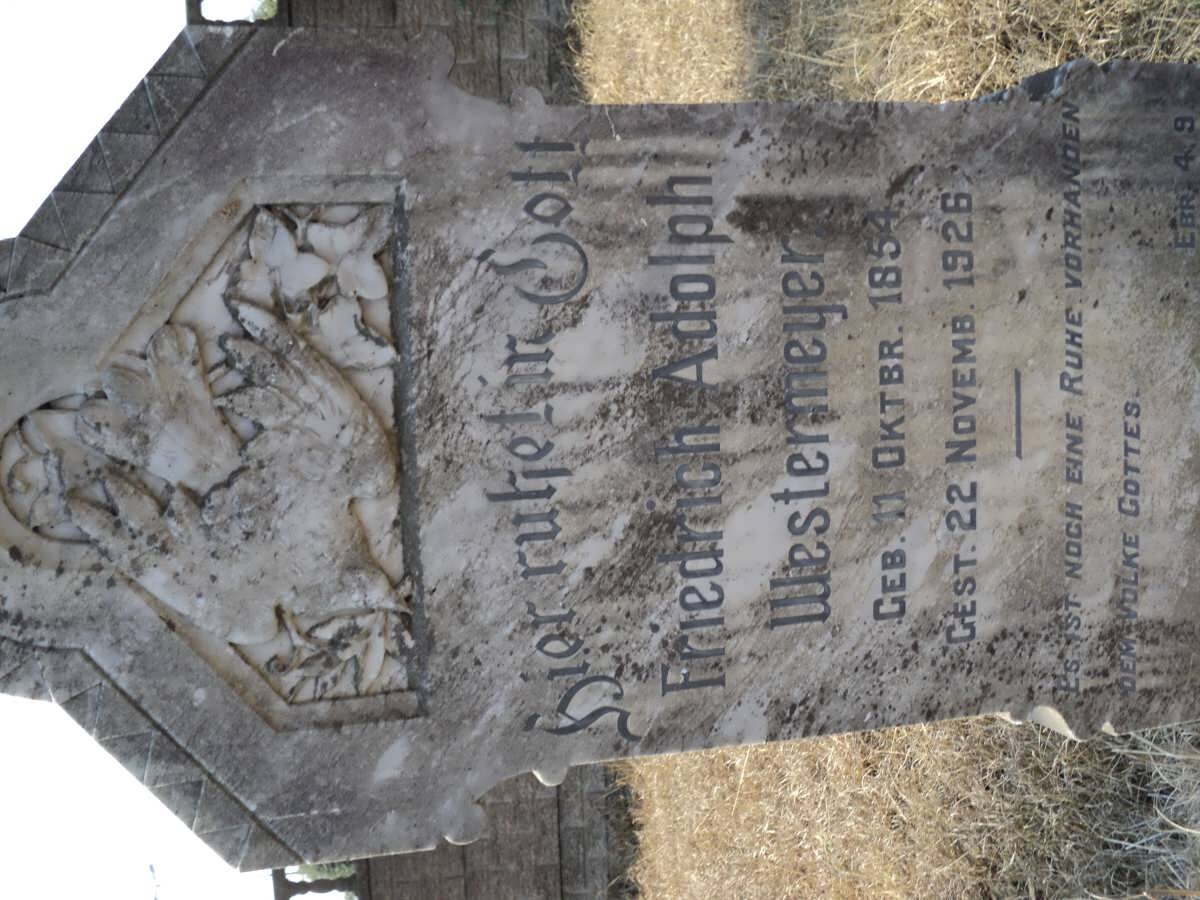 WESTERMEYER Friedrich Adolph 1854-1926