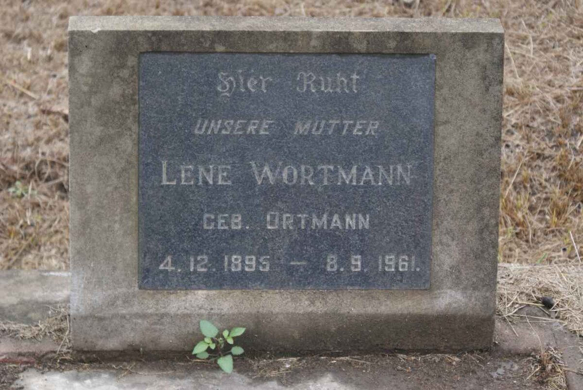 WORTMANN Lene nee ORTMANN 1895-1961