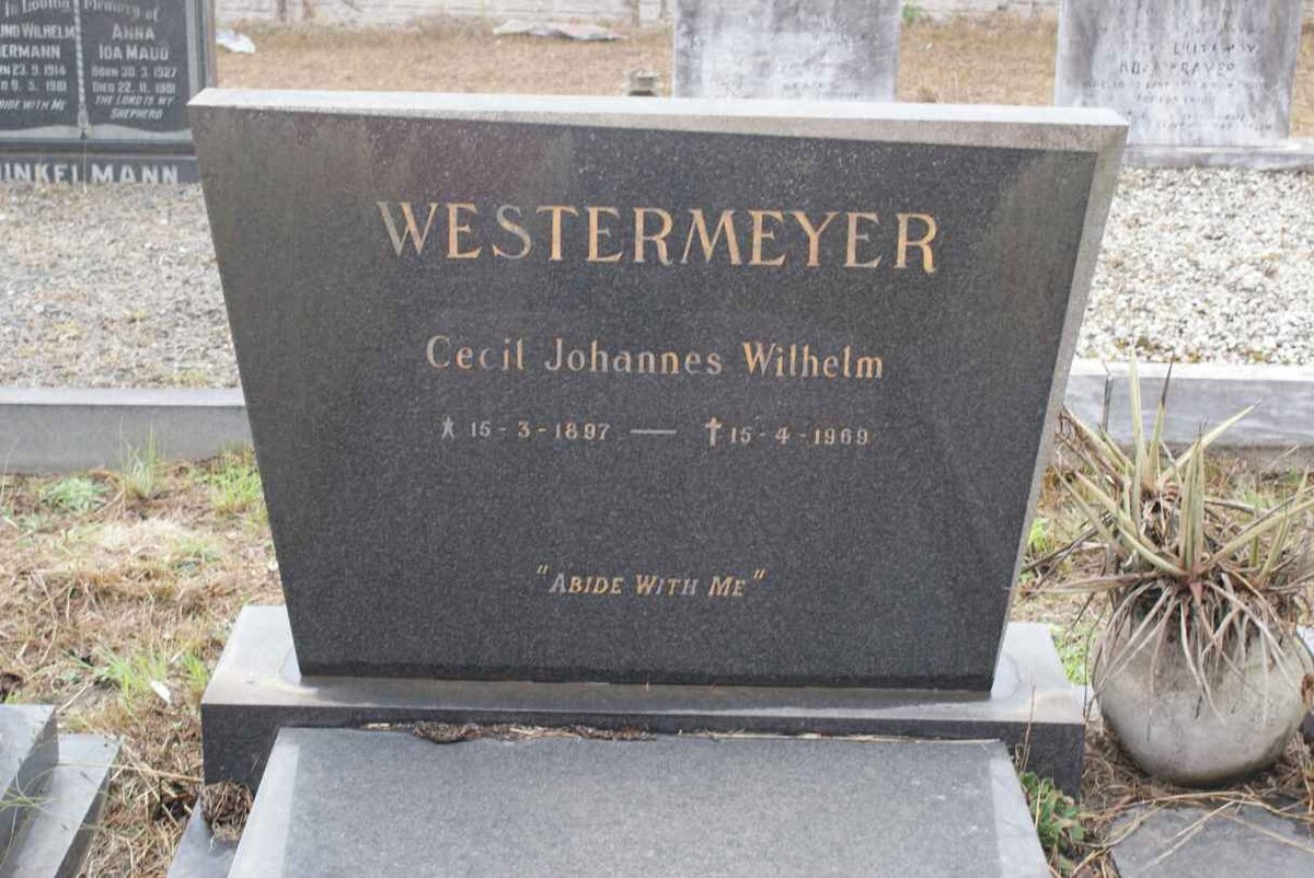 WESTERMEYER Cecil Johannes Wilhelm 1897-1969