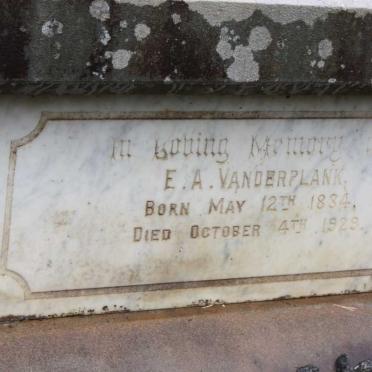 VANDERPLANK John 1805-1882 :: VANDERPLANK E.A. 1834-1929