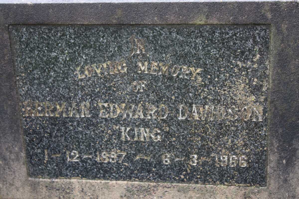 KING Herman Edward Davidson 1897-1966