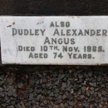 EVANS Richard -1938 &amp; Mary Jane -1985 :: ANGUS Dudley Alexander -1965 