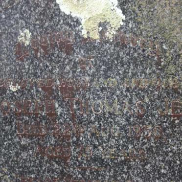 JEE Joseph Thomas -1950 &amp; Victoria Ellen -1985 