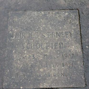 SCHOLFIED Harold Stanley 1907-1971