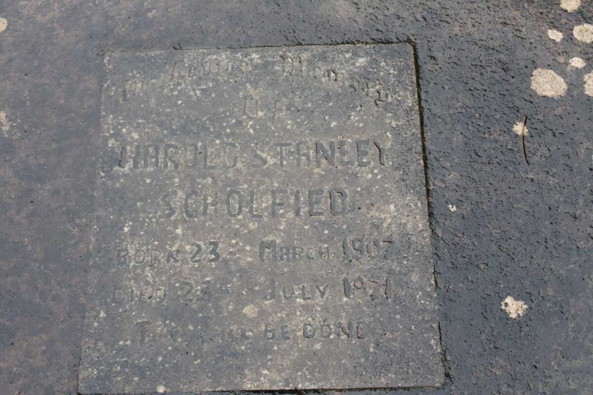 SCHOLFIED Harold Stanley 1907-1971