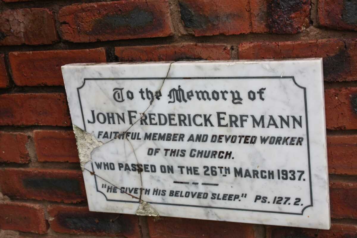 ERFMANN John Frederick -1937