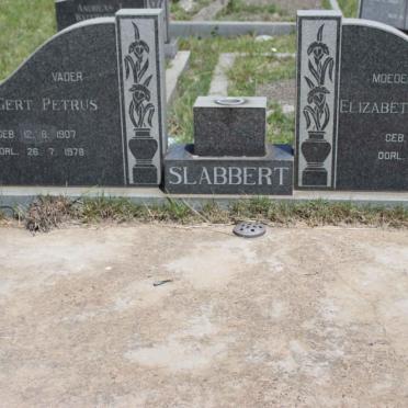 SLABBERT Gert Petrus 1907-1970 &amp; Elizabeth Susanna 1912-1980