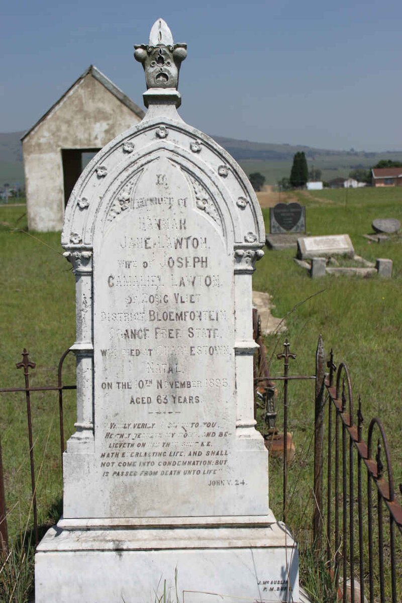 LAWTON Hannah Jane -1895