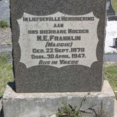 FRANKLIN M.E. 1878-1947