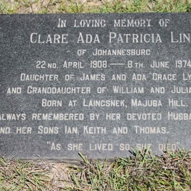 LINN Clare Ada Patricia 1908-1974