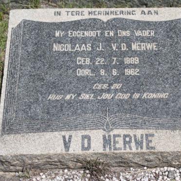 MERWE Nicolaas J., v.d 1889-1962