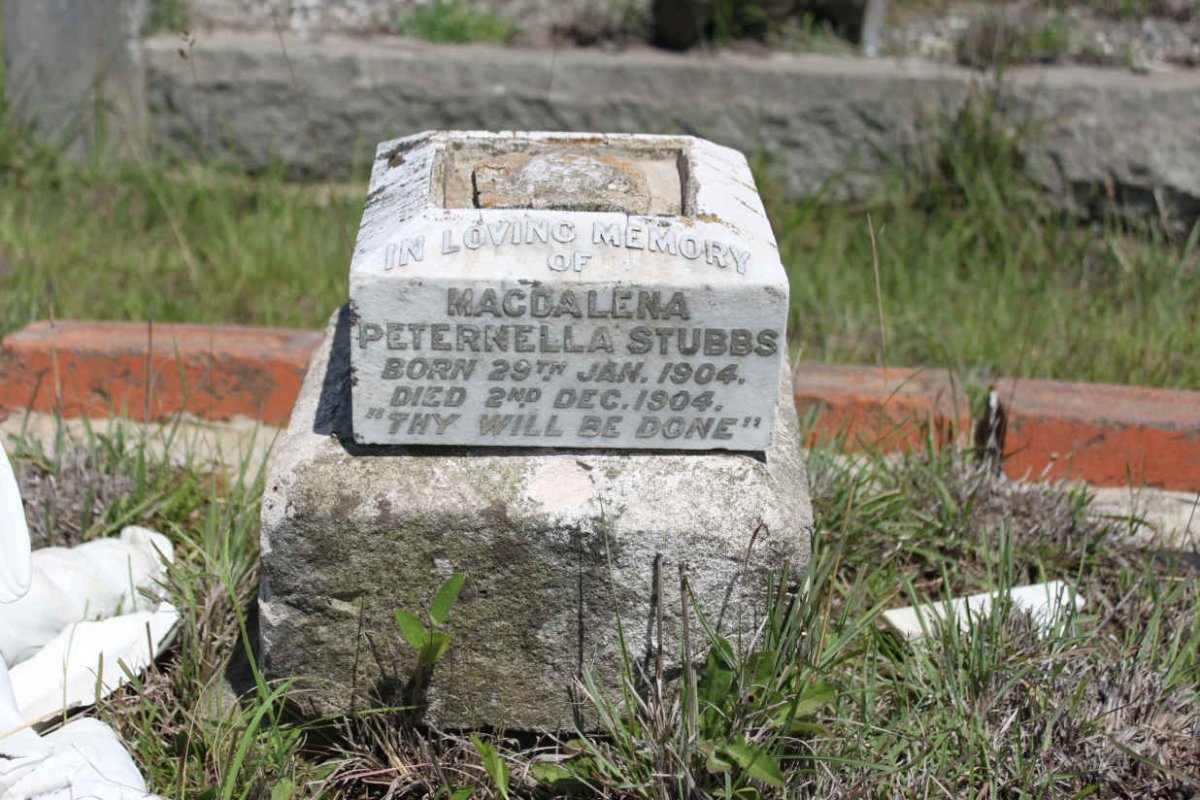 STUBBS Macdalena Peternella 1904-1904