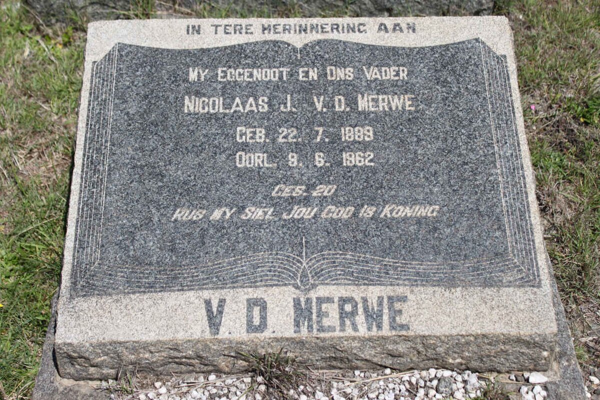 MERWE Nicolaas J., v.d 1889-1962